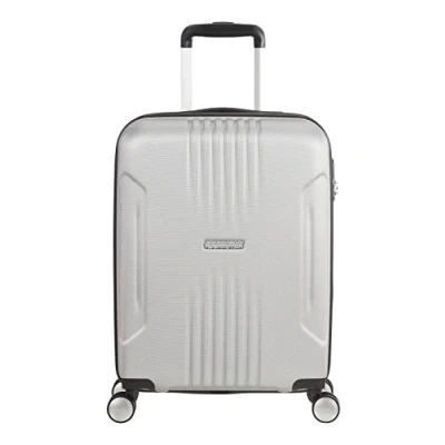 Image of American Tourister Tracklite Spinner S Hand Luggage, 55 cm, 34 Litre, Silver