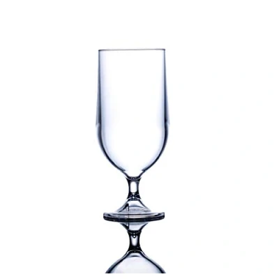Image of Elite Premium 15oz / 42cl Beer Glasses Set of 4 Goblet Clear Polycarbonate CE marked