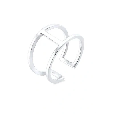Image of Elli Women&#039;s Ring Geo Minimal Trend in 925 Sterling Silver