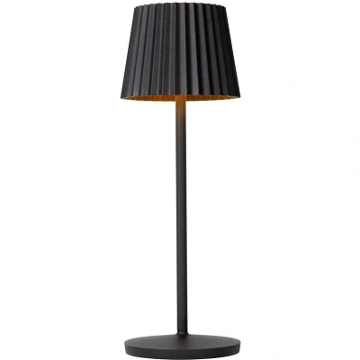 Image of Justine Cottage Rechargeable Table lamp Outdoor Battery LED Dim. 1x2W 2700K IP54 With wireless charging pad Black