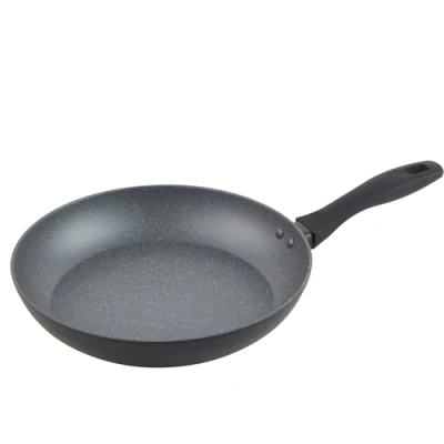 Image of Russell Hobbs RH028011EU7 Metallic Marble 30 cm Frying Pan Non Stick Egg/Omelette Pan, Induction Suitable Cooking Little to No Oil, Healthy Cooking, Forged Aluminium Cookware, Soft Grip Handle
