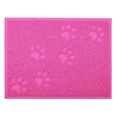 Image of DM Cat Litter Tray Mat 40x30 cm,5 Colours Available (Rose Red)