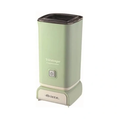 Image of Ariete 2878/04 Milk Frother Vintage Style, Easy Pour Spout, Clean, Non Stick Interior, Green