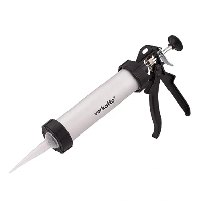 Image of MIVOS Lightweight Cartridge Press Silicone Syringe Includes Plug Nozzle for 310 ml Caulking Gun Closed Silicone, Acrylic, Adhesives