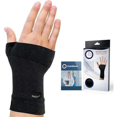 Image of Dr. Arthritis Doctor Developed Copper Infused Wrist Sleeve Support Brace Compression Sleeve, Relief For Injuries, Joint Disease, Sprains &amp; More Single, Small