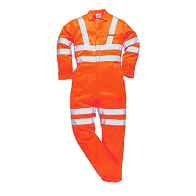 Image of Portwest Hi Vis Poly cotton Jacket RIS, Color: Orange, Size: S, RT40ORRS