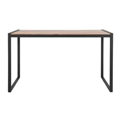 Image of Bolero Steel and Acacia Industrial Bar Table 1800x900mm
