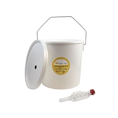 Image of 10 Litre Fermentation Vessel/Bucket/Bin + airlock