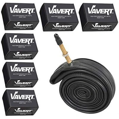 Image of Vavert 700 x 18 25c Road Bike Inner Tubes Presta Valve (Pack of 6)
