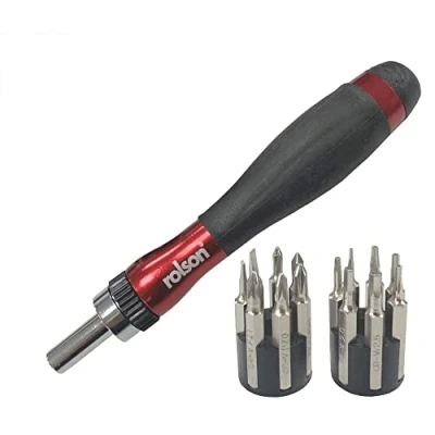 Image of Rolson 28286 15 Pc Ratchet Precision Screwdriver &amp;Bit Set