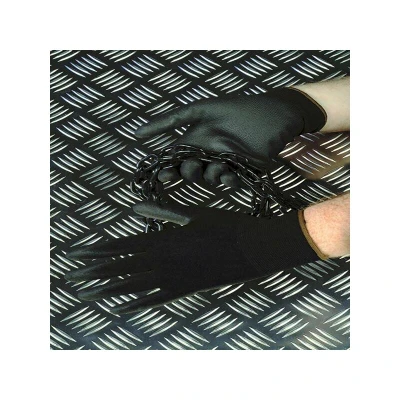 Image of Shield Scientific Polyco GH100 PU Coated Size 9 Nylon Glove Black GH0009
