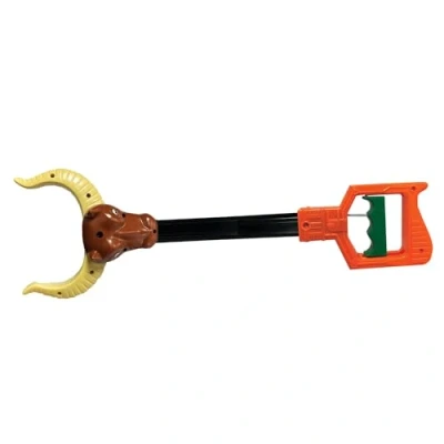Image of Pincher Pals Longhorn Cow from Deluxebase. Jumbo Sized Hand Grabber Toy for Kids. Fun claw toys that make fantastic farm gifts!