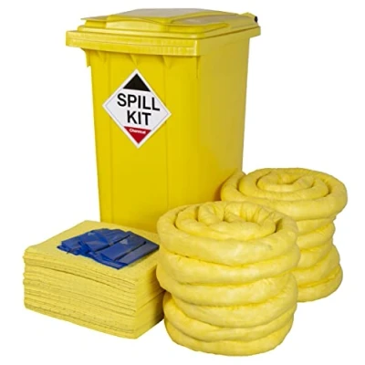 Image of 240ltr Chemical Spill Kit in Wheeled Bin