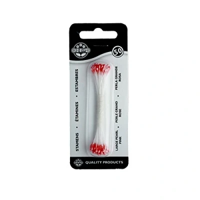 Image of PME Stamens for Sugar Flowers Large Pearl Pink (Pack of 50)