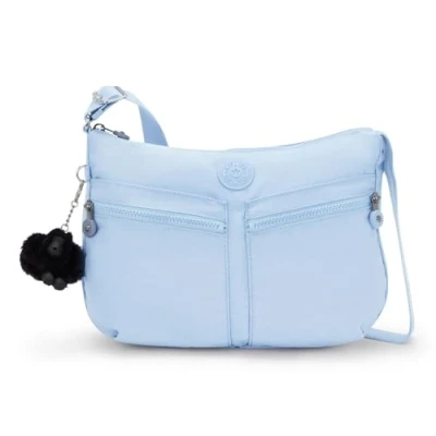 Image of Kipling IZELLAH Medium crossbody, Cloudy Sky Blue (Blue)