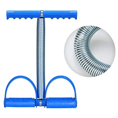 Image of COVVY Upgrade Elastic Sit Up Pull Rope Spring Tension Foot Pedal Waist Arm Abdomen Leg Exerciser Tummy Trimmer Equipment Body Building Stretching Slimming Training for Home Gym Fitness
