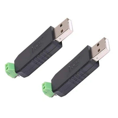 Image of TECNOIOT 2pcs USB to RS485 485 Converter Adapter Support Win7 XP Vista Linux Mac OS