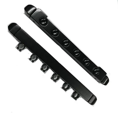 Image of 6 Cue Wooden Rack &amp; Clips, Black