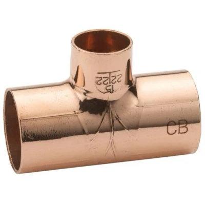 Image of Plumbright Endfeed Tee Both Ends Reduced 15 x 22mm 30053814