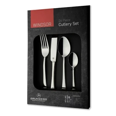 Image of Grunwerg Windsor 24 Piece Cutlery Set