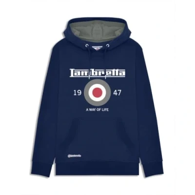 Image of Lambretta Mens Target Hoodie Navy M
