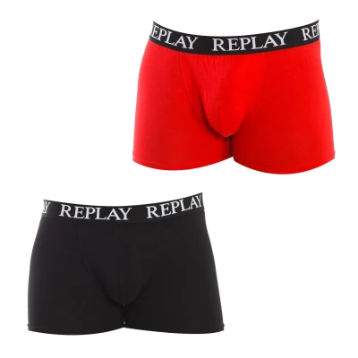 Image of Replay Mens Pack 2 Boxers I101005 men Multicolour Size 2XL
