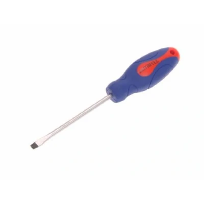 Image of Faithfull FAISDF100 Soft Grip Screwdriver Flared 5.5mm x 100mm