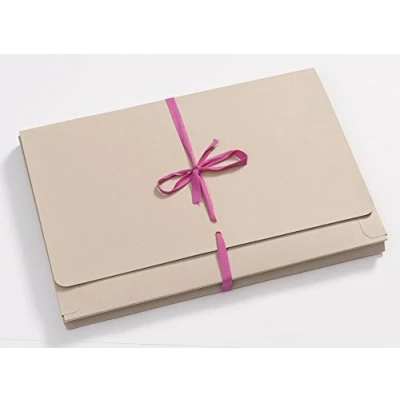 Image of Exacompta Ref 225Z Guildhall Merstham Legal Wallets, 350 x 242mm, Suitable for A4 &amp; Foolscap Documents, 315gsm Premium Quality Heavyweight Manilla Pack of 25