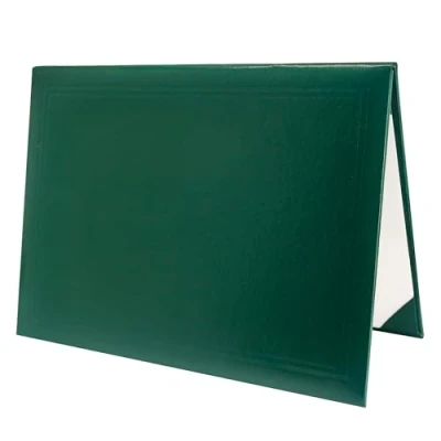 Image of GraduatePro Graduation Certificate Holder A4 Diploma Cover Leather Document Padded Hardback Paper University Presents Forest