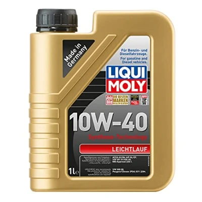 Image of A/C Liqui Moly Leichtlauf 10w40 Engine Oil ACEA A3 B4 1L 9500