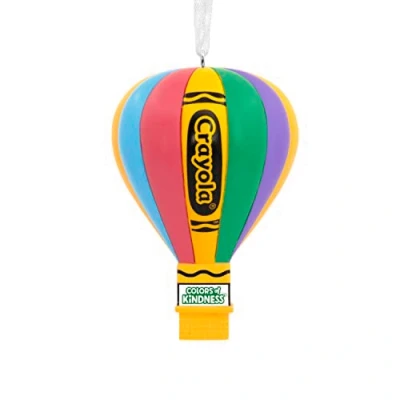 Image of Hallmark Crayola Hot Air Balloon Christmas Ornament