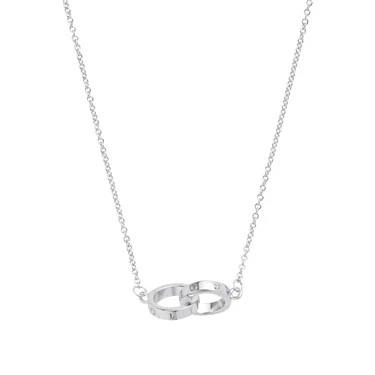 Image of Olivia Burton Silver Interlink Necklace