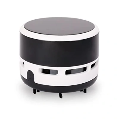 Image of FineInno Mini Crumb Vacuum Cleaner Portable Desktop Sweeper Handheld Cordless Multifunction Cleaning for Home,Office, Cars，Pet Hairs No Battery Included (Black)