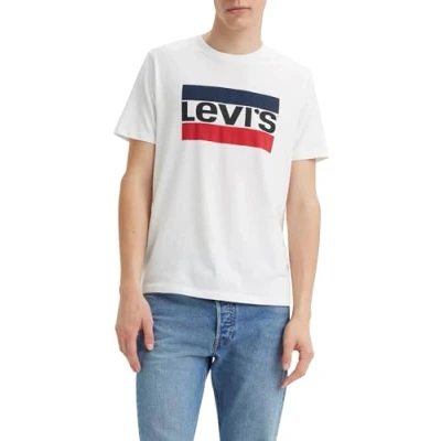 Image of Levi&#039;s Men&#039;s Sportswear Logo Graphic T Shirt, White, S