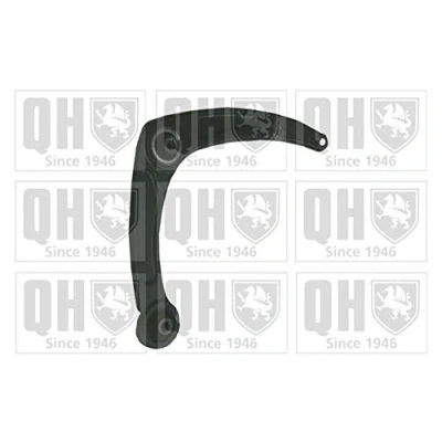 Image of 1607314680, 1643188980, 3521G8, 3521K3, 3521P3 Suspension Arm QUINTON HAZELL QSA1949S with rubber mount, without ball joint Control 15,3mm