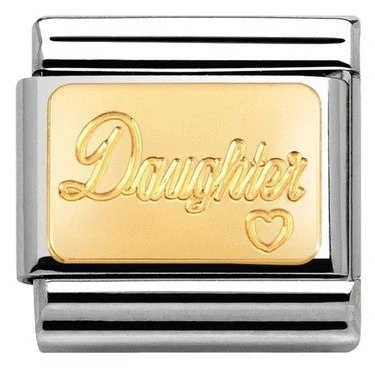 Image of Nomination Gold Daughter Charm