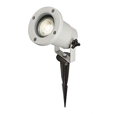 Image of KnightsBridge 230V IP65 GU10 Ground Spike Grey