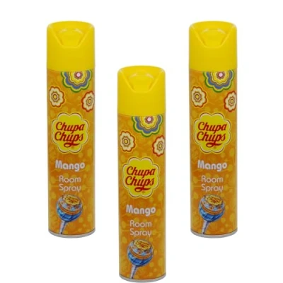 Image of Chupa Chups Room Spray Air Freshener Mango (Pack of 3) 3x300ml With A FREE Fridge Magnet.