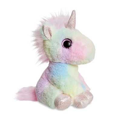 Image of Aurora, 61437, Sparkle Tales Hallie Unicorn 7In, Soft Toy, Multi Coloured