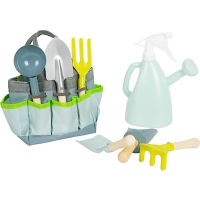 Image of Small Foot Bag Tools made of wood &amp; metal, garden toys for kids aged 3+ years, 12388 Gartengeräte für Kinder, White