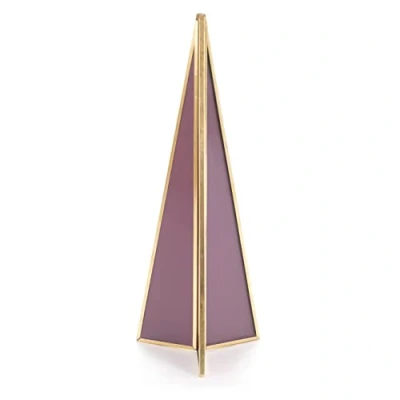 Image of AmeliaHome Organiser Glass Jewellery Stand 10 x 25 cm Dusky Pink