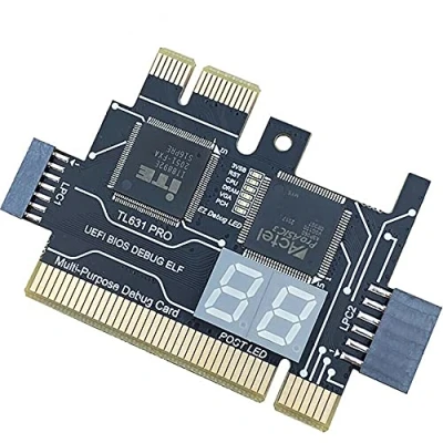 Image of Ronlok TL631 Pro Multifunction Desktop Laptop LPC DEBUG Post Card PCI E Mini Motherboard Diagnostic Analyzer Tester,A