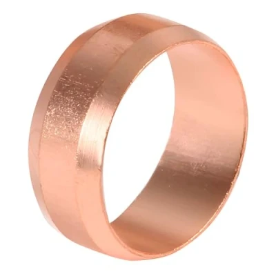 Image of 42mm Copper Olive (Known as Copper/Copper Olive/Copper Pipe Olive/Brass Olives/Copper Compression Olives Also Available in 8mm, 10mm, 12mm, 15mm, 22mm, 28mm, 35mm, 42mm, 54mm, 3/4 inch)