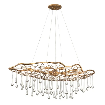 Image of Lisa McDennon by Hinkley Laguna 8 Light Pendant Burnished Gold