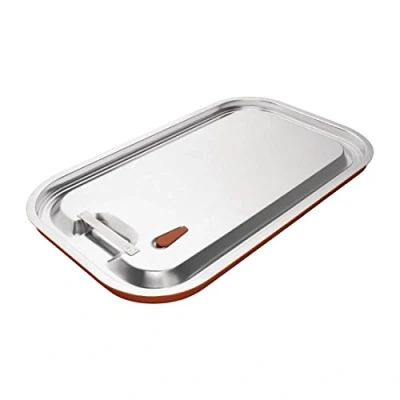 Image of Vogue CP268 Stainless Steel and Silicone Sealable GN Lid 1/1