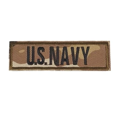 Image of Fat catz copy United States of America U.S. Navy Camouflage Logo Embroidered Patch Badge Iron or Sew on 9cm x 2cm