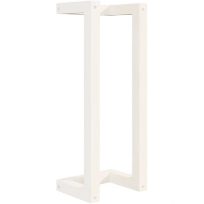 Image of vidaXL Towel Rack White 23x18x60 cm Solid Wood Pine