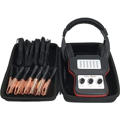 Image of ZKTOOL 6 Channel Car Chassis System Ears Electronic Stethoscope Diagnostic Kit with Headphones, Automotive, Engine Noise Finder Sound Detector Tester Tool Set
