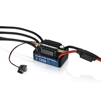 Image of Hobbywing 30302360 SEAKING 120A V3 Speed Control RC Brushless ESC, Black