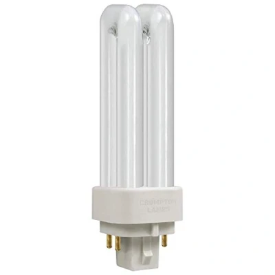Image of Crompton 10W CFL G24q 1 4 Pin Opal DE Type Bulb Cool White